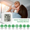 Ainiv 3PCS Digital Hygrometer Indoor Thermometer, Mini Room Thermometer with