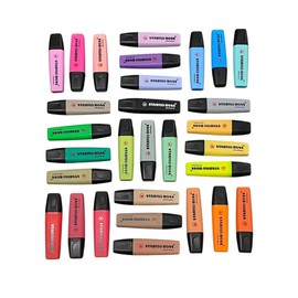 Resaltadores Stabilo Boss 30pzs Colección Completa Incluye Nuevos Colores Nature