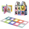 BOROMI Polaroid Magnetic Photo Frame, 10 PCS Colorful 3-Inch Magnetic Changeable Combination Creative Mini Polaroid DIY Photo Frame