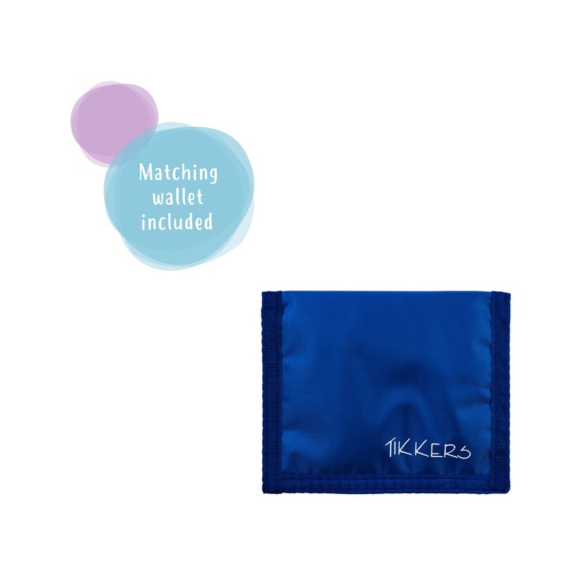 Tikkers Boys Blue Canvas Rip Strap Time Teacher Football Watch