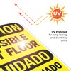 Caution Possible Wet Floor Bilingual Sign, 12x18 Inches, Rust Free