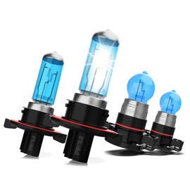 SPBRTBUB Headlight Bulbs Compatible With GMC Yukon 2007-2014 halogen Headlight Bulbs Front Bulb Light halogens, 9008/H13 High/Low Beam + 5202 / h16 Fog Lights, 4 Pack