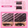 Lash Clusters Kit 240Pcs 30D 40D Individual Lash Extensions, DIY