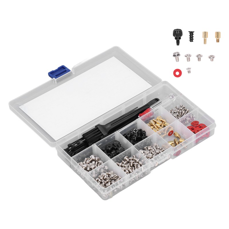 366 Pcs Computer Screw Set Motherboard Standoffs Screw Kit with