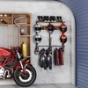 Motorcycle Helmet Rack with 6 J-hooks& 6 Clip Hooks –