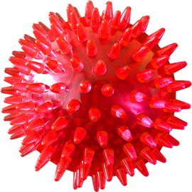 PetSport 2.8" Gorilla Spiky Squeaker Ball Dog Toy - Medium | Play Fetch with Durable TPR Rubber | Cleans Teeth, Promotes Good Dental and Gum Health for Your Pet, Colors Will Vary