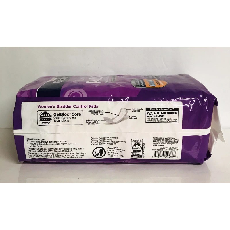 Certainty ~Women’s Pads for Blodder Control ~ Maximum Absorbency/ Regular