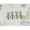 20sets Lobster Claw Clasps Hook with Flat Split Keychain Ring
