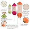 Set of 3 Reusable Hanging Vegetable Storage and Dispenser Bags,