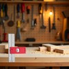 Red Combination Square Set Woodworking Joinery Measuring Ruler Carpenter Tools