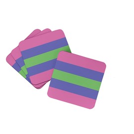 Trigender Pride Foam Coaster Set of 4