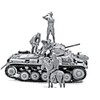 Master Box MB35059 1/35 German/Africa Tank Soldier, 3 Local Residents,