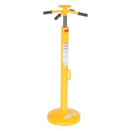 Vestil SJ-35 Steel Rounded Base Economy Trailer Stabilizing Jack with Powder Coat Safety Yellow Finish, 50000 lbs Capacity