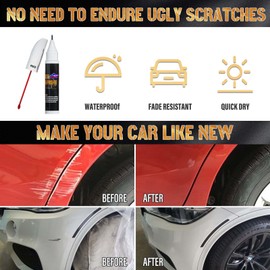 Touch Up Paint for Cars(Red), Automotive Car Touch Up Paint Pen, Two-In-One Car Paint Scratch Repair, Car Scratch Remover for Deep Scratches, Special-Purpose Car Paint.