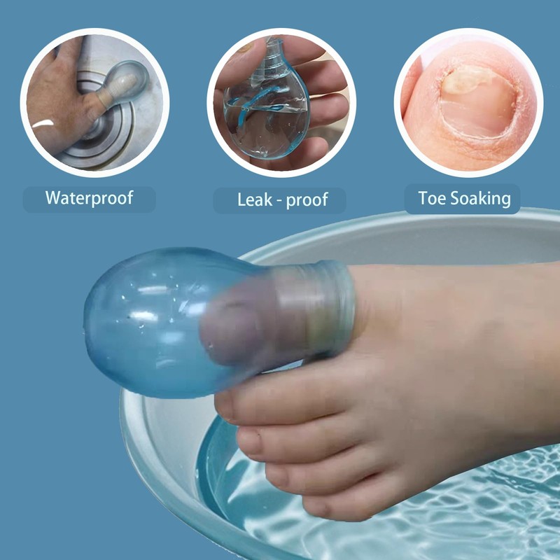 Givam Waterproof Toe Cover & Finger Protectors for Shower and