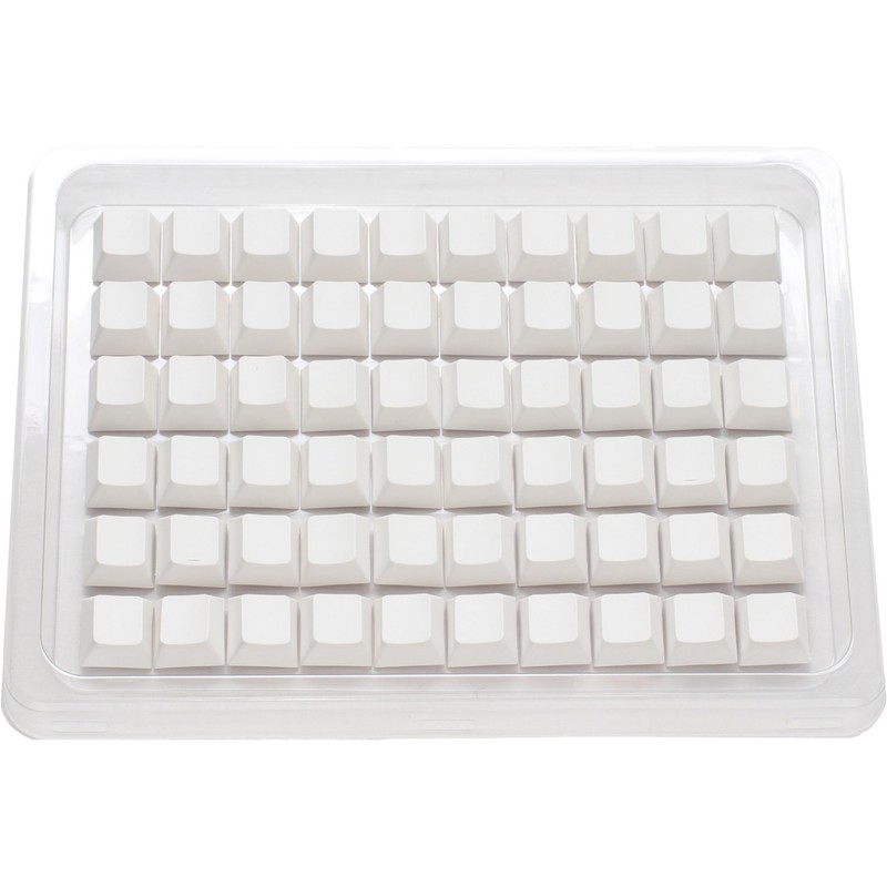 Ducky White Blank 132 Key Cherry Profile PBT Keycap Set