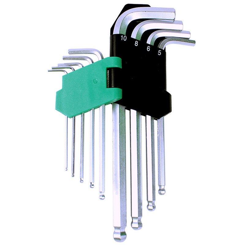 Pro 'sKit HW-229b Ball Point Long Arm Hex Key Set,