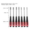 Screwdriver Set, 7 Piece Socket Screwdriver, Chrome Vanadium Steel Screwdriver