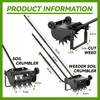 Lineware 9-Inch Lawn Aerator with Steel Handle,Heavy Duty Push Spike