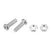X AUTOHAUX 1 Set Bling Car License Plate Fasteners Screws