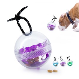 SVD.PET Treat Ball: Dog Activity Treat Ball & Treat Dispensing Dog Toys, Interactive Dog Toys, Slow Feeder, Great Gift for Dog (Purple)