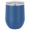Polar Camel 12 oz. Vacuum Insulated Stemless Wine Glass with Lid (Blue)