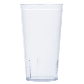 G.E.T. Vasos de plástico resistentes para restaurante, 16 onzas, transparentes (juego de 12)