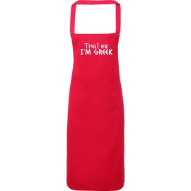 Hippowarehouse Trust me I'm Greek Apron kitchen cooking painting DIY onesize adult