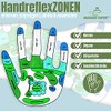 Hand Reflex Zone Gloves for Hand Reflexology Massage German Lettering