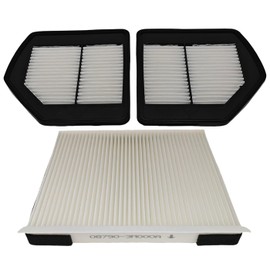 1 Pair Engine Air Filter & Cabin Air Filter Fit for 2018-2020 Genesis G80 3.3L 5.0L, 2017-2022 G90 3.3L, 2018-2022 G90 5.0L, Fit for 2015 Hyundai Genesis, Replace 28128B1000 28127B1000 087903M000A