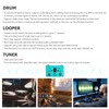 ZHOUMIN Effect Pedal Drum & Looper Effector Mini 2-in-1 Looper
