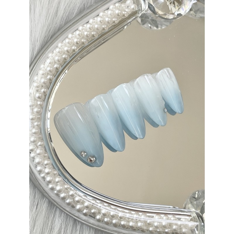 (3+1) Lina handmade nail tips - Almond / (3+1) 리나
