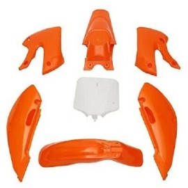 PCC ORANGE PLASTIC FENDER FITS KAWASAKI KLX 110 DRZ110 KLX110 M PS20