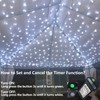 QITONG 165ft 500 LED White String Lights Outdoor Waterproof, 8