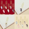 MircTuDou 6 Different Zem Clips with Enamel Cat Pages Clips