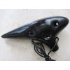 Utopia Glossy Black Ocarina Ceramic Soprano G - Easy to