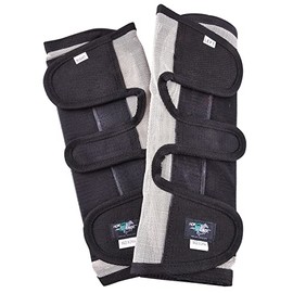 Horse Sense Fly Leg Wraps | Gray/Black | Full Pair