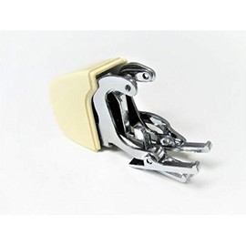 ID: RWA1. New Generic Plaid Matcher Walking Foot, No Teeth, Compatible w/Simplicity, Universal, White, Yamaha for Straight or Zigzag Low Shank Sewing Machines, Plus Others Below: