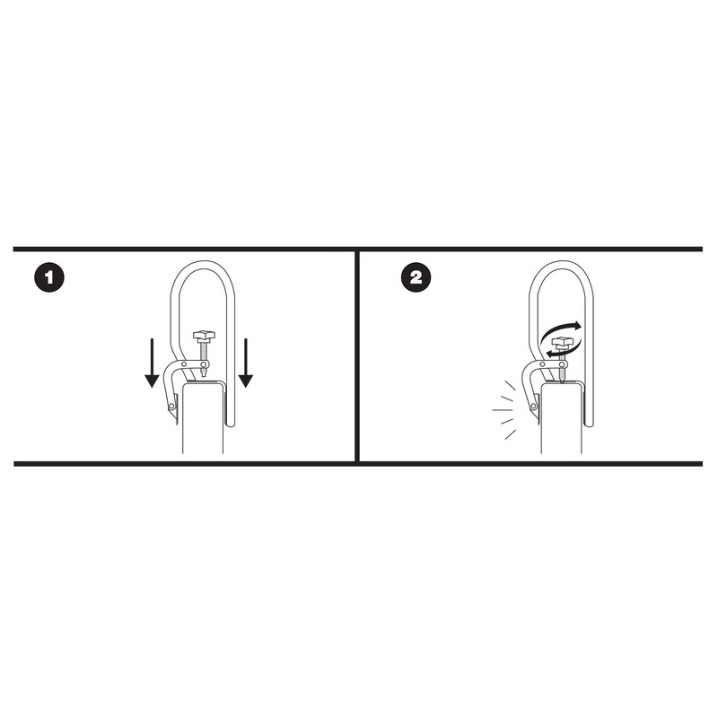 Carex White Bathtub Rail - Grab Bars for Bathroom, Bathtubs
