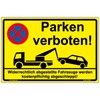 300 x 200 mm no parking sign. Yellow Stable Safety