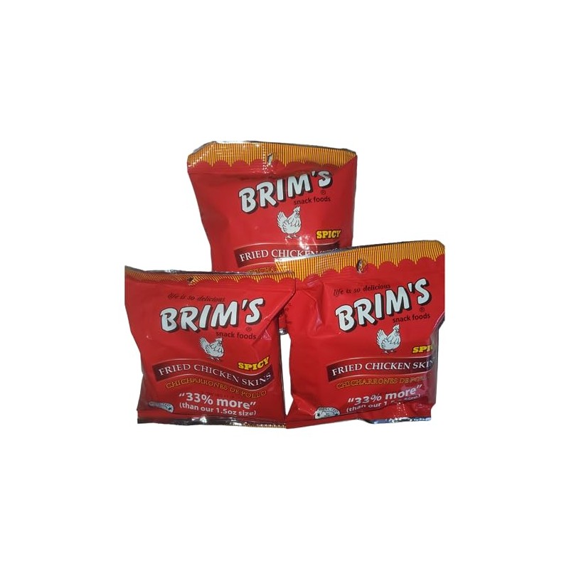 Brim's Spicy Fried Chicken Skins (3 pack)