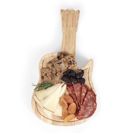 TOSCANA - a Picnic Time Brand Guitar Original Design Cheese Board with Cheese Tools