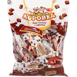 Rot Front Korovka- Russian Chocolate Wafer Cookies, 250g/8.8 Oz,