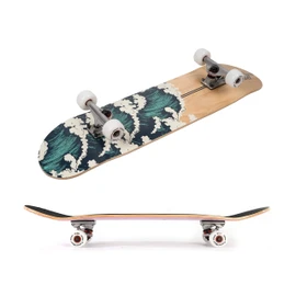 Amrgot Skateboards for Beginners,31*8 inches Complete Skateboards for Kids,Boys,Girls and Adults,7 Layer Maple Wood,Double Kick Deck Concave Standard and Tricks Skateboard