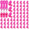 Honoson 100 Pcs Emergency Whistle with Lanyard, Plastic Safety Whistle