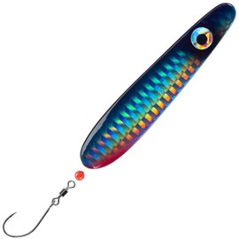 Troutwerk Troutwerk Inline Blinker 22 g 7.4 cm – Sea Trout Blinker, Colour: Black/Blue/Holo