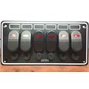 Marine Boat 6 Gang Waterproof Horizontal Switch Panel Aluminum Plate
