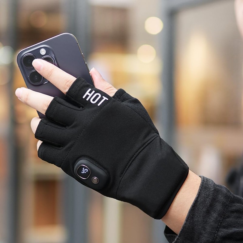 B-Qtech Heated Gloves, Winter Electric Warm Gloves for Men Women,