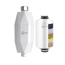 CoolWAY シャワーヘッドフィルター 硬水用 高出力シャワーフィルターカプセル 塩素 重金属 不純物を濾過 ビタミンC 肌の髪を活性化するシャワーフィルター