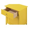 Glory Furniture 1 Drawer /1 Door Nightstand, Yellow